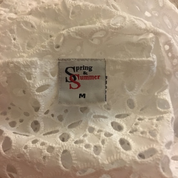 NWT Spring & Summer cutlon eyelet blouse size M - Picture 3 of 8